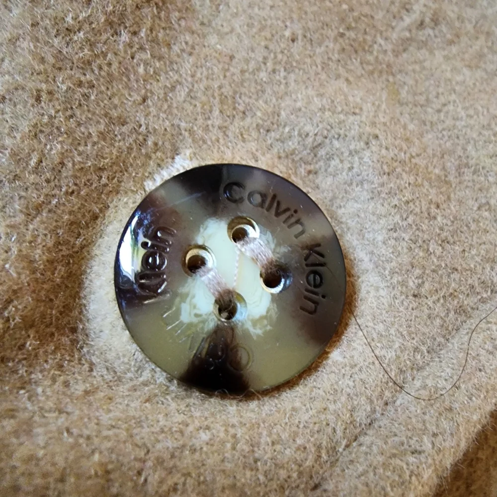 CALVIN KLEIN women's camel wool-cashmere coat 10P - Picture 5 of 12